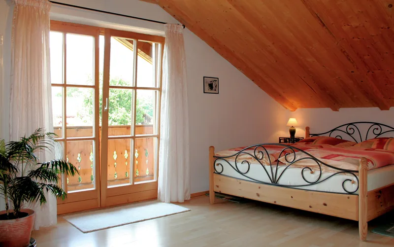 Ferienwohnung Karwendel Schlafbereich