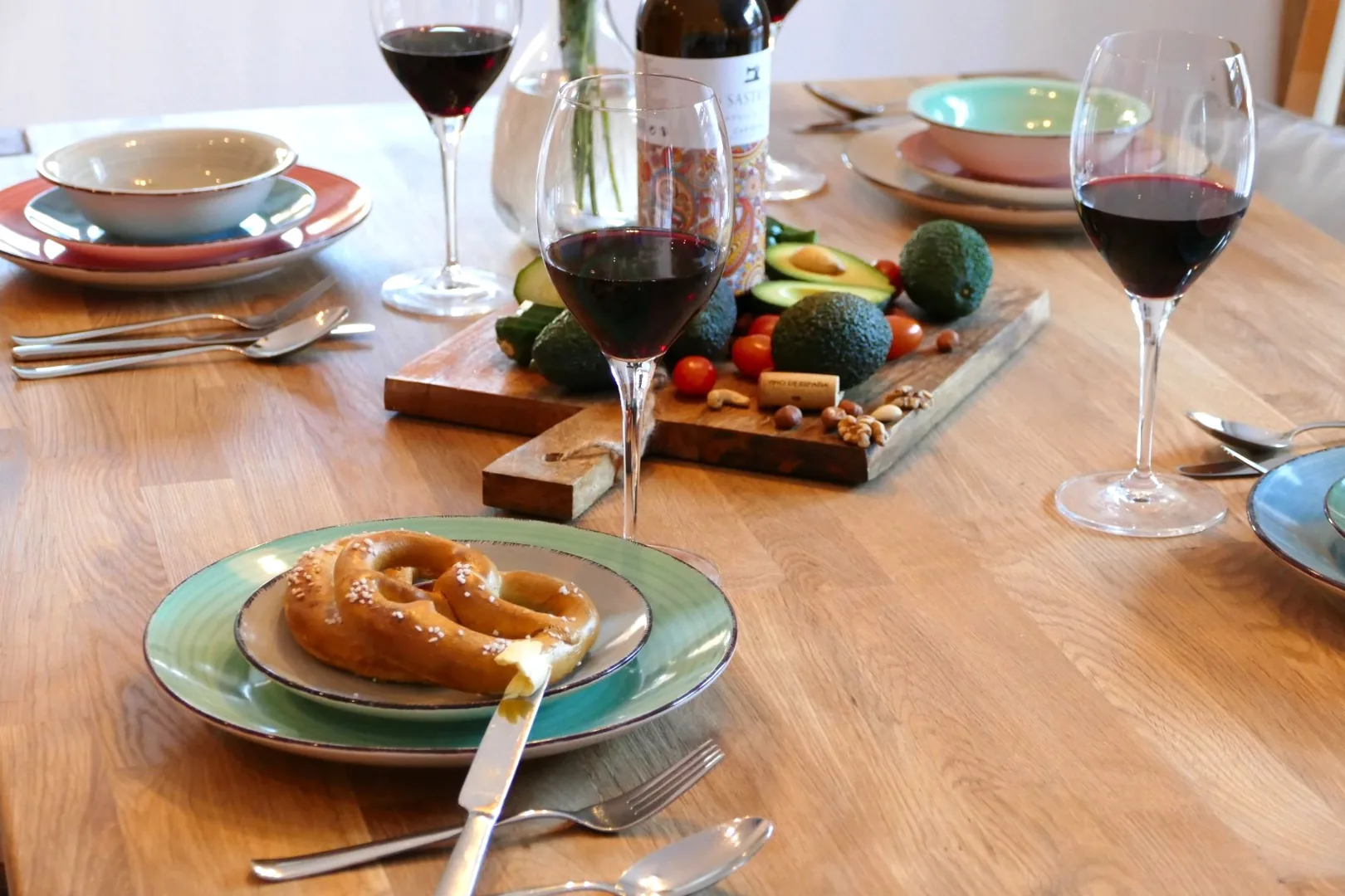 Ferienwohnung Sylvenstein Wohnküche Tisch