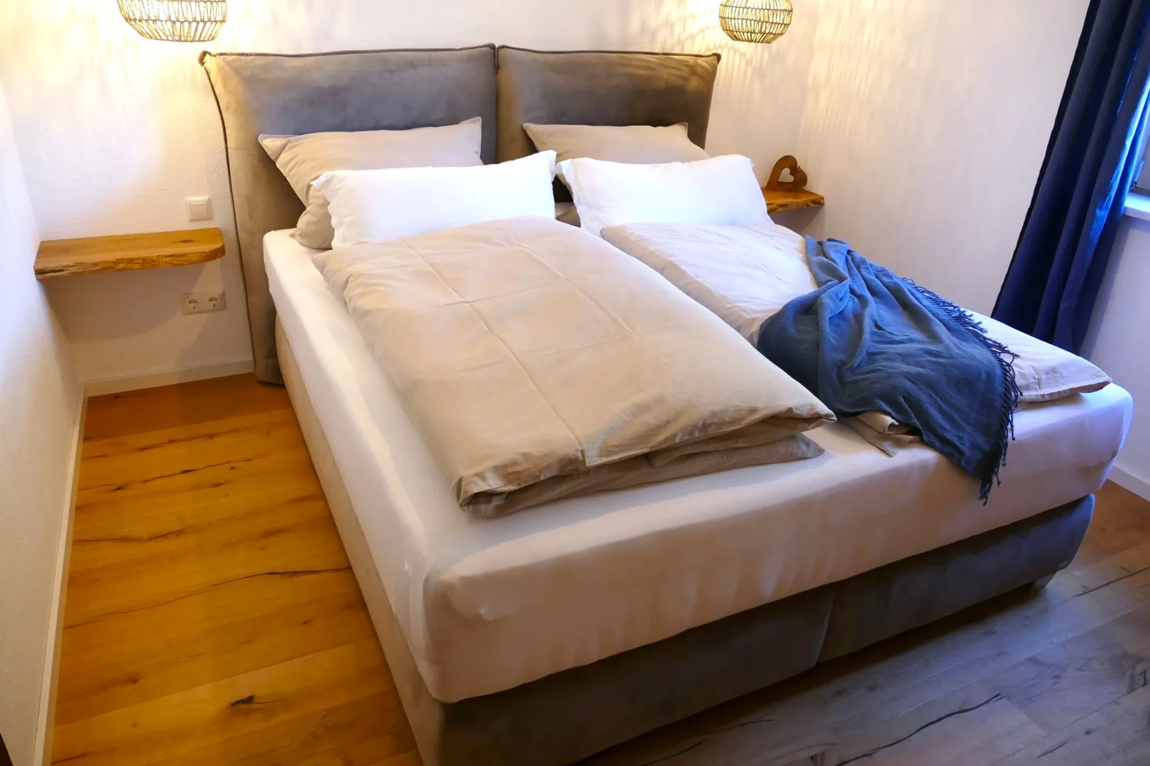 Ferienwohnung Sylvenstein Schlafzimmer